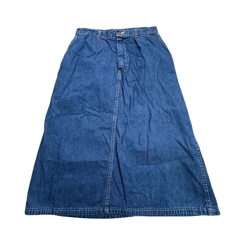 Time and Place Denim Maxi Skirt Womens 13 30x31 Blue Cotton Western Aesthetic
